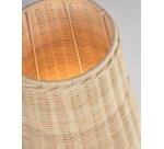 Lampe de table taille moyenne Kamaria en rotin finition naturelle