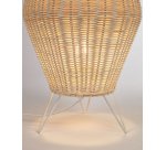 Lampe de table taille moyenne Kamaria en rotin finition naturelle