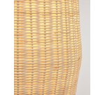 Lampadaire grande Kamaria en rotin finition naturelle