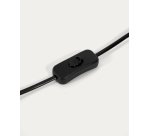 Lampe de table Domicina en métal peint noir et gris