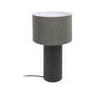 Lampe de table Domicina en métal peint noir et gris