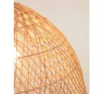 Abat-jour pour suspension Domitila rotin finition naturelle Ø 44 cm
