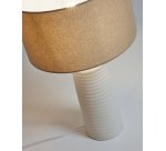 Lampe de table Mijal en céramique finition blanche