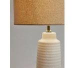 Lampe de table Mijal en céramique finition blanche