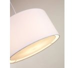 Pantalla para lámpara de techo Santana blanco con difusor blanco Ø 50 cm