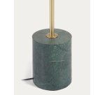 Lampadaire Lonela en marbre avec finition verte