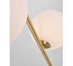 Lampadaire Lonela en marbre avec finition verte