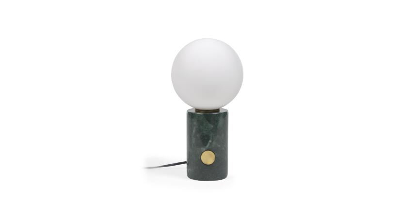 Lampe à poser Lonela en marbre finition verte