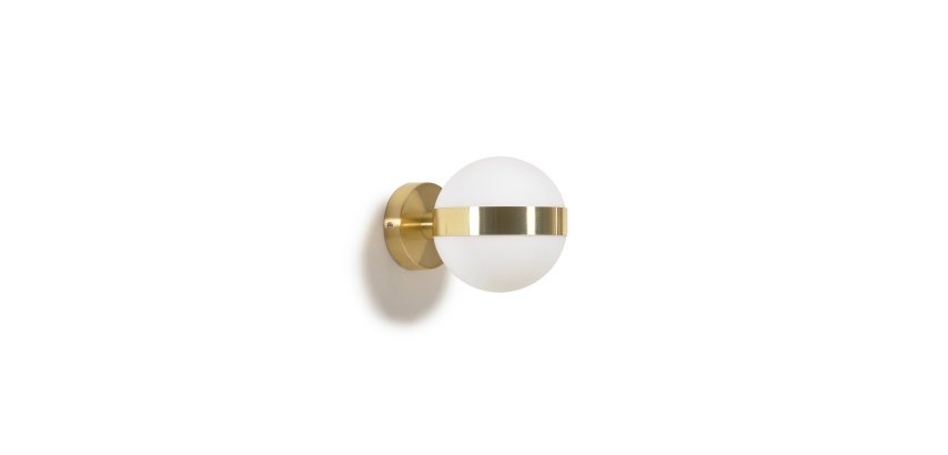 Anasol metal wall sconce with gold finish