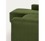 Canapé Blok 4 Plätze links grüne meridienne 330 cm