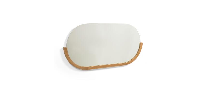 Rokia solid teak mirror 90 x 55 cm