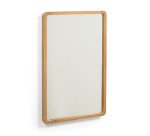 Espejo Shamel de madera maciza de teca 45 x 70 cm