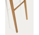 Porte-serviettes Uliana en bois de teck massif finition naturelle 50 x 160 cm