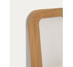 Porte-serviettes Uliana en bois de teck massif finition naturelle 50 x 160 cm