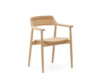 Silla Fondes de madera maciza de roble con acabado natural FSC Mix Credit