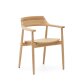 Fondes chair in solid oak wood with natural finish FSC Mix Credit