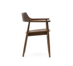 Stühle aus Eichenholz, Nussbaum-Finish