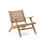 Fauteuil Grignoon - osier tressé - bois d'acacia massif