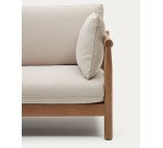 Canapé Sacova 2 places en bois d'eucalyptus massif 195 cm