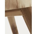 Table d'appoint Wellcres en bois de mungur massif Ø 65 cm