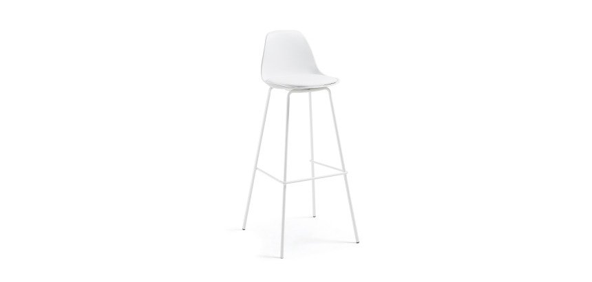 Tabouret Brighter blanc hauteur 75 cm