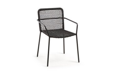 Chaise Ellen - corde - pieds acier galvanisé