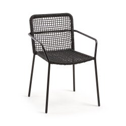 Chaise Ellen - corde - pieds acier galvanisé