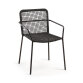 Chaise Ellen - corde - pieds acier galvanisé