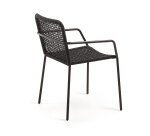 Chaise Ellen corde et acier galvanisé