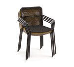 Chaise Ellen corde et acier galvanisé