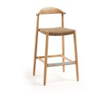 Tabouret Nina bois d'acacia massif hauteur 76 cm