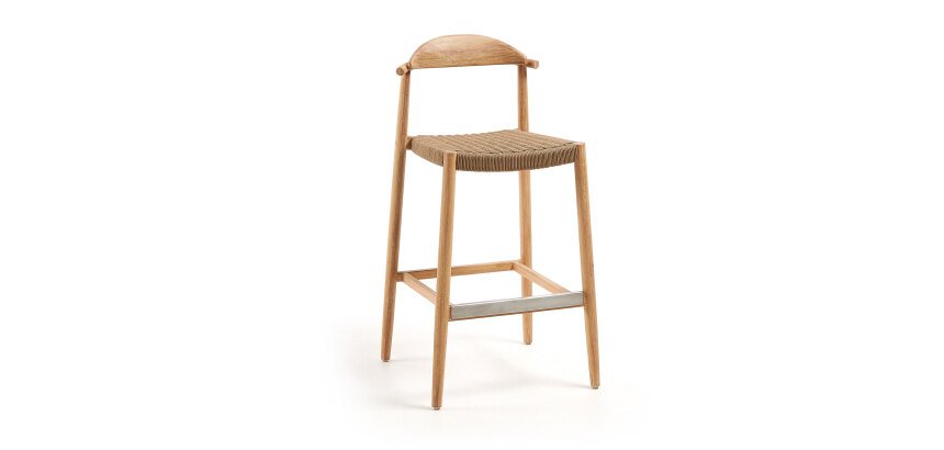 Tabouret Nina bois d'acacia massif hauteur 76 cm