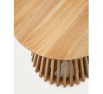 Table d'appoint Jeanette en teck massif Ø 50 cm