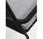 Chaise Samanta corde et pieds acier