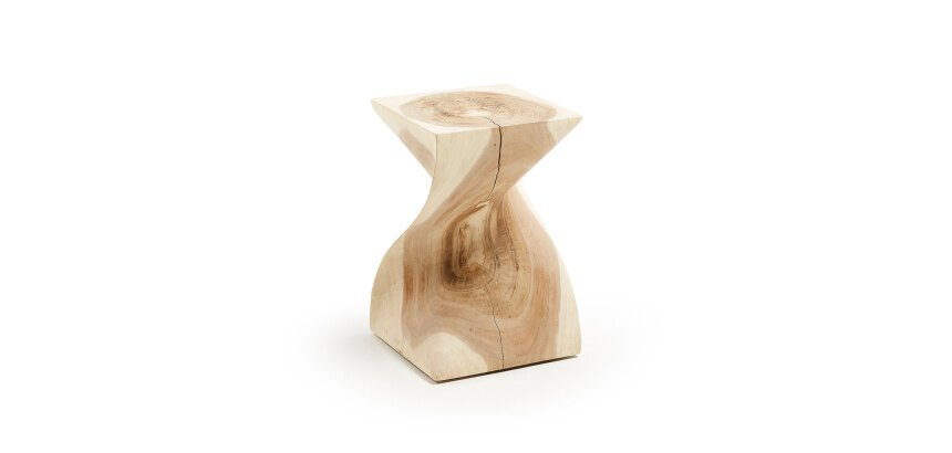 Table d'appoint Hakon en bois de manguier massif 30 x 30 cm