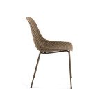 Chaise d'extérieur Quinby - plastique recyclable - pieds acier