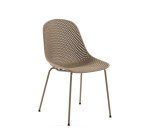 Chaise d'extérieur Quinby - plastique recyclable - pieds acier