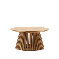 Table basse Jeanette - teck massif Ø 80 cm