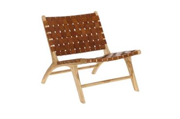 Fauteuil Calixta marron