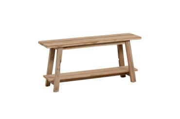 Banc Safara bois massif de tek recyclé 100 cm