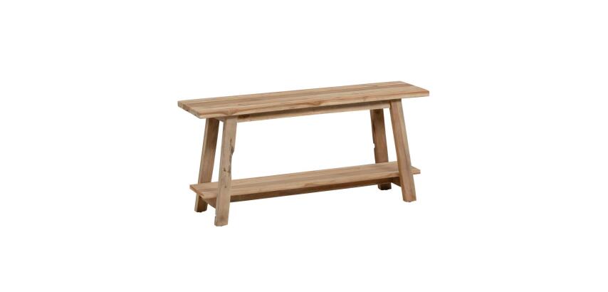 Banc Safara bois massif de tek recyclé 100 cm