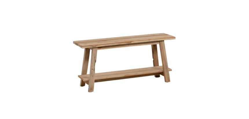 Banc Safara bois massif de tek recyclé 100 cm