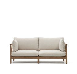 Canapé Sacova 2 places en bois d'eucalyptus massif 195 cm