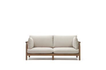 Canapé Sacova 2 places en bois d'eucalyptus massif 195 cm