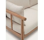 Canapé Sacova 2 places en bois d'eucalyptus massif 195 cm