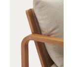 Canapé Sacaleta 2 places en bois d'eucalyptus massif 142 cm