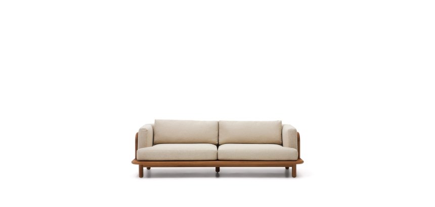 Canapé Turqueta 3 places en bois de teck 230 cm