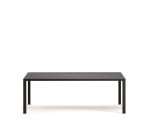 Mesa de exterior Culip de aluminio con acabado gris 220 x 100 cm