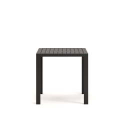 Table de jardin Culip en aluminium finition grise 77 x 77 cm