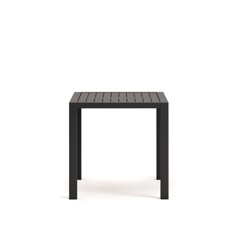 Table de jardin Culip en aluminium finition grise 77 x 77 cm